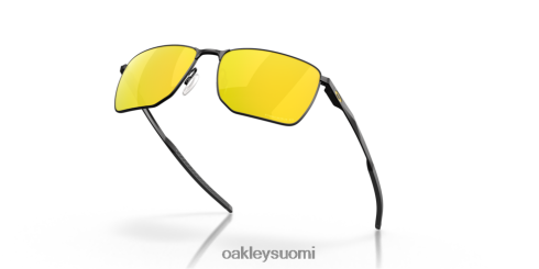 Oakley ejektori prizm 24k polarisoidut linssit, satiini musta kehys silmälasit 2T48V4347