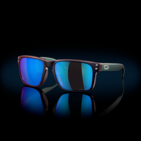 Oakley holbrook (low bridge fit) verve-kokoelma prizm safiirilinssit, matta musta/punainen värinvaihtokehys silmälasit 2T48V4807