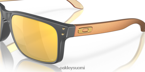 Oakley holbrook (matalan sillan istuvuus) prizm 24k polarisoidut linssit, matta hiilirunko silmälasit 2T48V4797