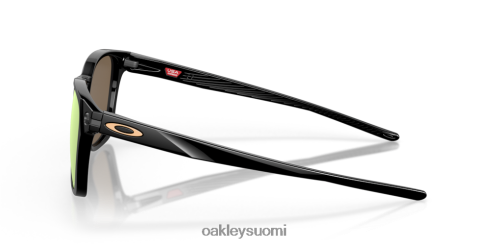 Oakley jektori prizm rose gold polarisoidut linssit, kiillotettu musta kehys silmälasit 2T48V4577