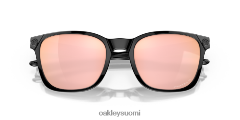 Oakley jektori prizm rose gold polarisoidut linssit, kiillotettu musta kehys silmälasit 2T48V4577