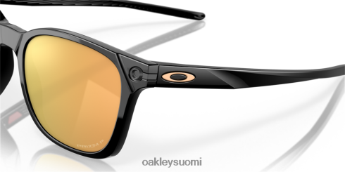 Oakley jektori prizm rose gold polarisoidut linssit, kiillotettu musta kehys silmälasit 2T48V4577