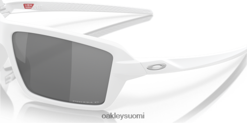 Oakley kaapelit Prim mustat polarisoidut linssit, matta valkoinen kehys silmälasit 2T48V4674