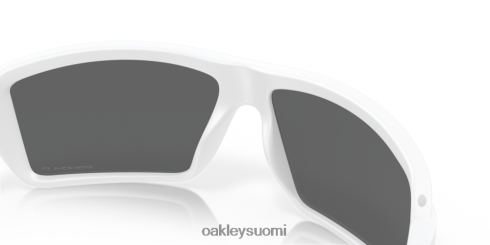 Oakley kaapelit Prim mustat polarisoidut linssit, matta valkoinen kehys silmälasit 2T48V4674