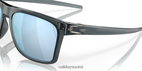 Oakley leffingwell prizm syvän veden polarisoidut linssit, kristallimusta kehys silmälasit 2T48V4184