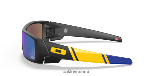 Oakley los angeles rams gascan prizm safiirilinssit, mattamusta kehys silmälasit 2T48V4560