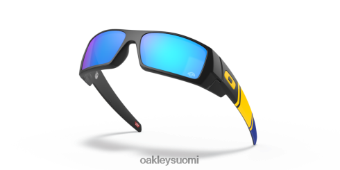 Oakley los angeles rams gascan prizm safiirilinssit, mattamusta kehys silmälasit 2T48V4560