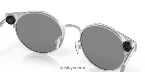 Oakley lukkopultti Prim mustat linssit, satiinikromikehys silmälasit 2T48V4538