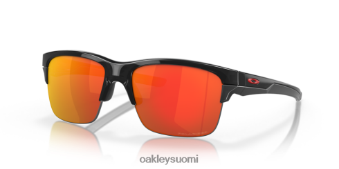 Oakley ohut linkki rubiini iridium polarisoidut linssit, musta mustekehys silmälasit 2T48V4894