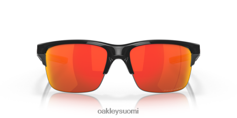 Oakley ohut linkki rubiini iridium polarisoidut linssit, musta mustekehys silmälasit 2T48V4894