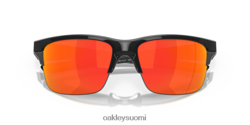 Oakley ohut linkki rubiini iridium polarisoidut linssit, musta mustekehys silmälasit 2T48V4894