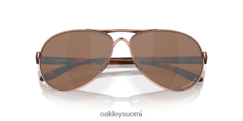 Oakley palautetta prizm volframipolarisoidut linssit, ruusukultakehys silmälasit 2T48V4480