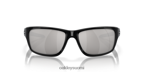 Oakley ruokala kromi iridium polarisoidut linssit, kiillotettu musta kehys silmälasit 2T48V4747