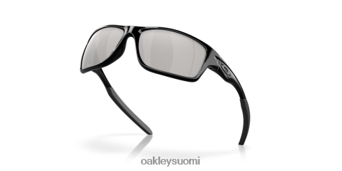 Oakley ruokala kromi iridium polarisoidut linssit, kiillotettu musta kehys silmälasit 2T48V4747