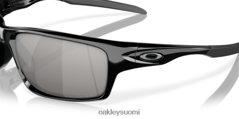 Oakley ruokala kromi iridium polarisoidut linssit, kiillotettu musta kehys silmälasit 2T48V4747