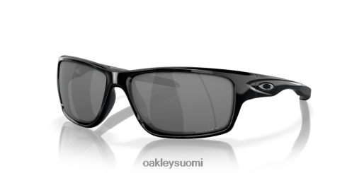 Oakley ruokala mustat iridiumpolarisoidut linssit, kiillotettu musta kehys silmälasit 2T48V4744