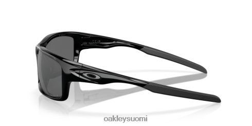 Oakley ruokala mustat iridiumpolarisoidut linssit, kiillotettu musta kehys silmälasit 2T48V4744