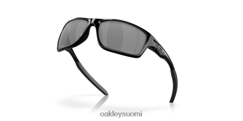 Oakley ruokala mustat iridiumpolarisoidut linssit, kiillotettu musta kehys silmälasit 2T48V4744