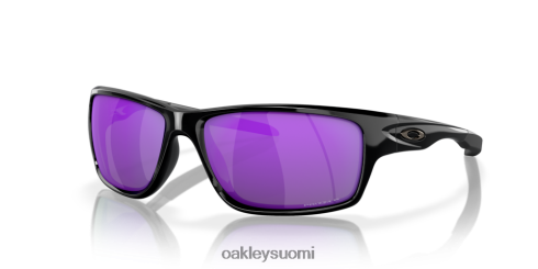 Oakley ruokala violetit iridium polarisoidut linssit, kiillotettu musta kehys silmälasit 2T48V4746