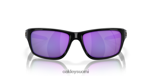 Oakley ruokala violetit iridium polarisoidut linssit, kiillotettu musta kehys silmälasit 2T48V4746