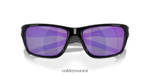 Oakley ruokala violetit iridium polarisoidut linssit, kiillotettu musta kehys silmälasit 2T48V4746