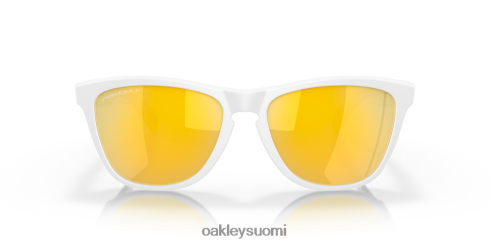 Oakley sammakonnahat (matalan sillan istuvuus) prizm 24k polarisoidut linssit, matta valkoinen kehys silmälasit 2T48V4822