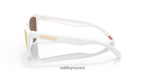 Oakley sammakonnahat (matalan sillan istuvuus) prizm 24k polarisoidut linssit, matta valkoinen kehys silmälasit 2T48V4822