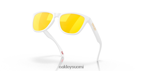 Oakley sammakonnahat (matalan sillan istuvuus) prizm 24k polarisoidut linssit, matta valkoinen kehys silmälasit 2T48V4822
