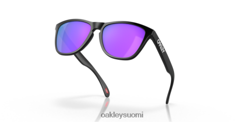 Oakley sammakonnahat prim violetit linssit, mattamusta kehys silmälasit 2T48V4113