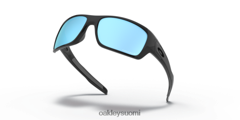 Oakley turbiini Prim syvän veden polarisoidut linssit, kiillotettu musta kehys silmälasit 2T48V4427