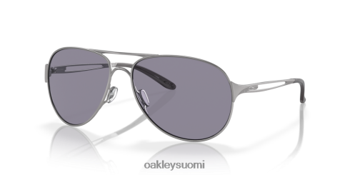 Oakley varoitus harmaat linssit, kiillotettu kromikehys silmälasit 2T48V4507