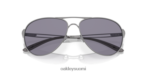 Oakley varoitus harmaat linssit, kiillotettu kromikehys silmälasit 2T48V4507