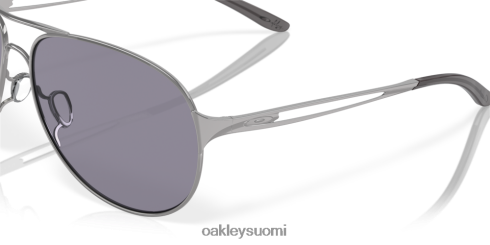 Oakley varoitus harmaat linssit, kiillotettu kromikehys silmälasit 2T48V4507
