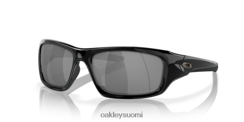 Oakley venttiili mustat iridiumpolarisoidut linssit, kiillotettu musta kehys silmälasit 2T48V4772