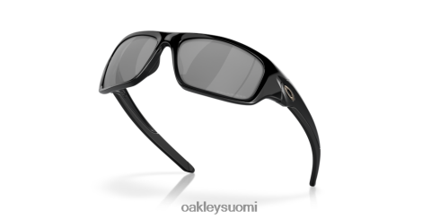 Oakley venttiili mustat iridiumpolarisoidut linssit, kiillotettu musta kehys silmälasit 2T48V4772
