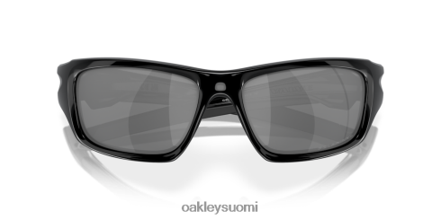 Oakley venttiili mustat iridiumpolarisoidut linssit, kiillotettu musta kehys silmälasit 2T48V4772