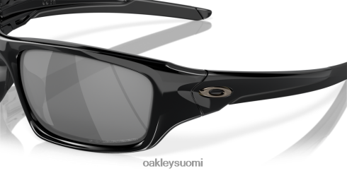 Oakley venttiili mustat iridiumpolarisoidut linssit, kiillotettu musta kehys silmälasit 2T48V4772