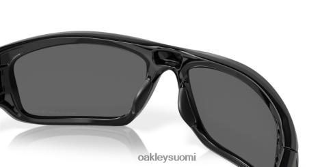 Oakley venttiili mustat iridiumpolarisoidut linssit, kiillotettu musta kehys silmälasit 2T48V4772