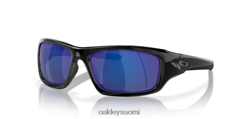 Oakley venttiili syvänsiniset iridiumpolarisoidut linssit, kiillotettu musta kehys silmälasit 2T48V4777