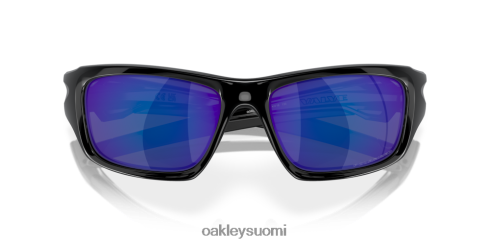 Oakley venttiili syvänsiniset iridiumpolarisoidut linssit, kiillotettu musta kehys silmälasit 2T48V4777