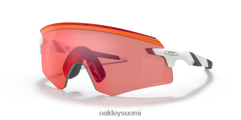 Oakley enkooderi (low Bridge sovi) prizm field linssit, kiillotettu valkoinen kehys silmälasit 2T48V41057