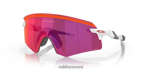 Oakley enkooderi (low Bridge sovi) prizm road linssit, valkoinen kehys silmälasit 2T48V41067
