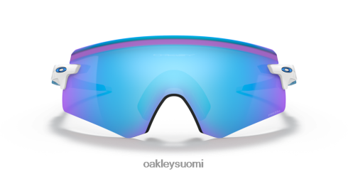 Oakley enkooderi (low Bridge sovi) prizm safiirilinssit, kiillotettu valkoinen kehys silmälasit 2T48V41060