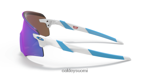 Oakley enkooderi (low Bridge sovi) prizm safiirilinssit, kiillotettu valkoinen kehys silmälasit 2T48V41060