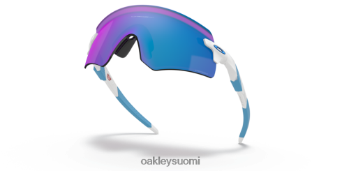 Oakley enkooderi (low Bridge sovi) prizm safiirilinssit, kiillotettu valkoinen kehys silmälasit 2T48V41060
