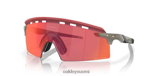 Oakley enkooderin lakko prizm trail taskulamppulinssit, matta onyx-kehys silmälasit 2T48V4770