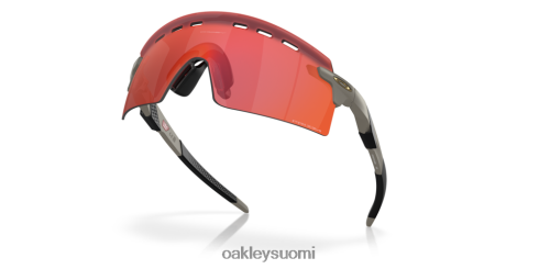 Oakley enkooderin lakko prizm trail taskulamppulinssit, matta onyx-kehys silmälasit 2T48V4770