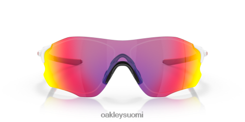 Oakley evzero polku (matala silta sovi) prizm road linssit, kiillotettu valkoinen kehys silmälasit 2T48V4884
