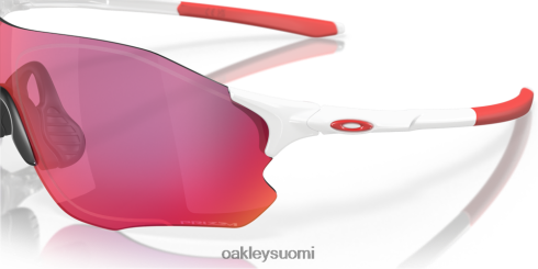 Oakley evzero polku (matala silta sovi) prizm road linssit, kiillotettu valkoinen kehys silmälasit 2T48V4884