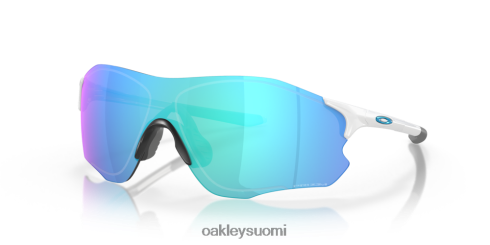 Oakley evzero polku (matala silta sovi) prizm safiirilinssit, kiillotettu valkoinen kehys silmälasit 2T48V4888